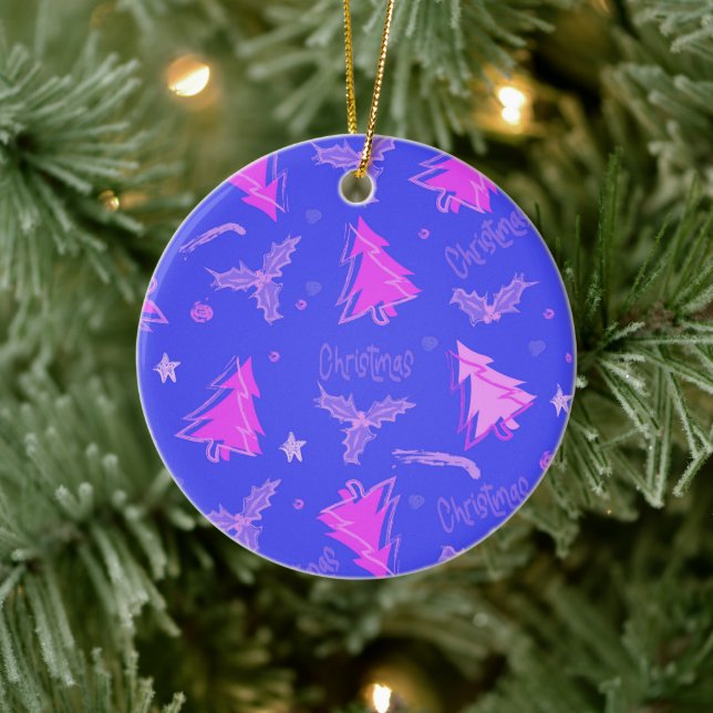 Ornamento De Cerâmica Decoração da Dopamina Natal (Árvore)