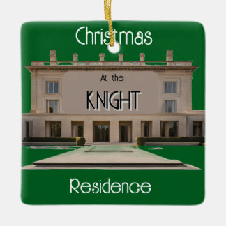 Ornamento De Cerâmica Decoração de Árvore da Família Cerâmica Personaliz