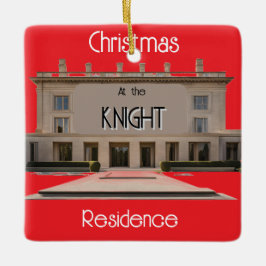 Ornamento De Cerâmica Decoração de Árvore da Família Cerâmica Personaliz