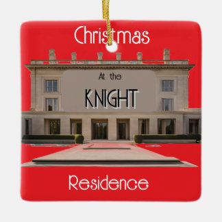 Ornamento De Cerâmica Decoração de Árvore da Família Cerâmica Personaliz