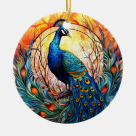 Ornamento De Cerâmica Decoração de Árvores Cerâmicas de Vidro Estampado