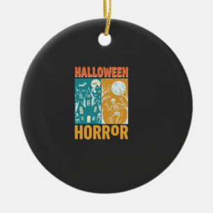 Ornamento De Cerâmica Decoração de Casa Assombrada de Halloween Lua Esqu