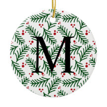 Decoração de Natal com Folhagens e Frutas com INIC