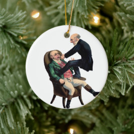 Ornamento De Cerâmica Decoração de Natal do Departamento de Dentes