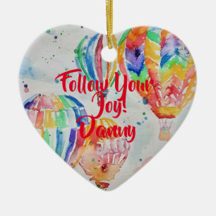 Ornamento De Cerâmica Decoração de Nome de Childres Aquosos Balões de Ar