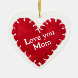 Ornamento De Cerâmica Decoração de Pele Vermelha dia de as mães