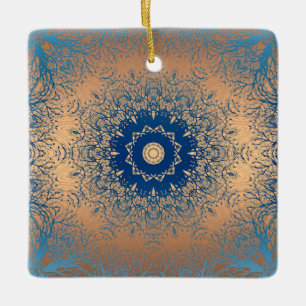 Ornamento De Cerâmica Decoração decorativa arábica de seda de bronze cas