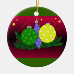 Ornamento De Cerâmica Decoração Festiva de Natal