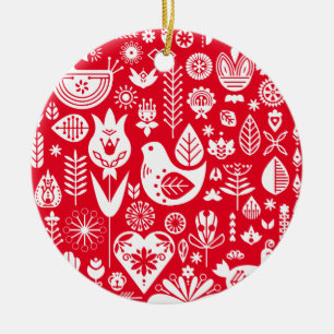 Ornamento De Cerâmica Decorações de Natal Escandinavas Nórdicas