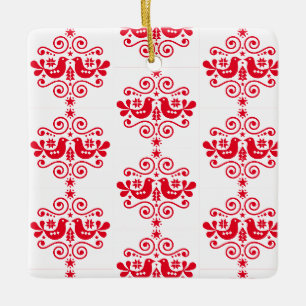 Ornamento De Cerâmica Decorações Nórdicas de Natal Escandinavo