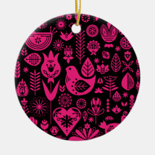 Ornamento De Cerâmica Decorações Nórdicas de Natal Escandinavo