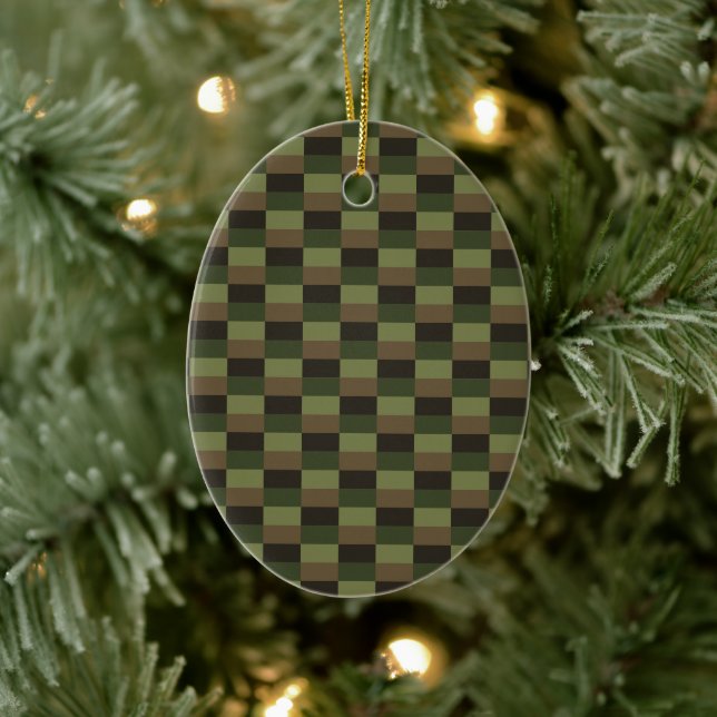 Ornamento De Cerâmica Deep Forest Color Combination (Árvore)