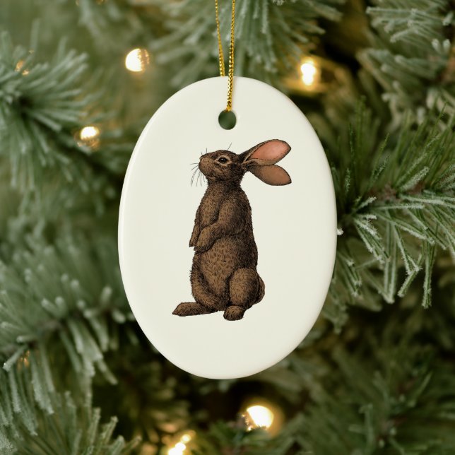 Ornamento De Cerâmica Deer (Árvore)