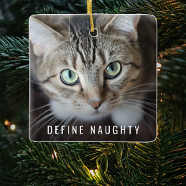 Ornamento De Cerâmica Defina Travesso Pet | Foto Árvore de Natal