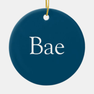 Ornamento De Cerâmica Definição de Bae Marido Namorado Azul