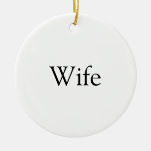 Ornamento De Cerâmica Definição de Esposa Moderna Preto e Branco Diverti