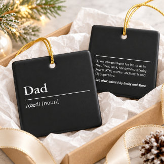 Ornamento De Cerâmica Definição de Pai personalizada moderna simples pre