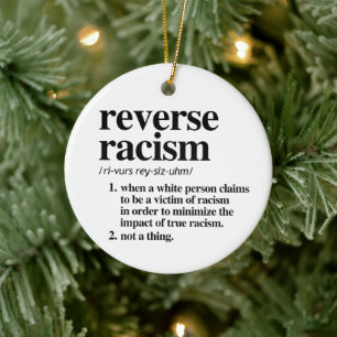 Ornamento De Cerâmica Definição de Racismo Inverso