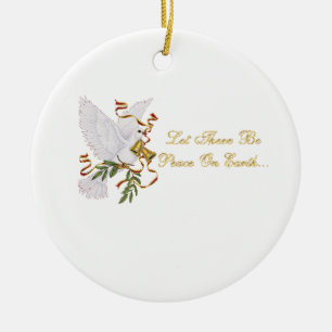 Ornamento De Cerâmica deixado haja uma paz na terra