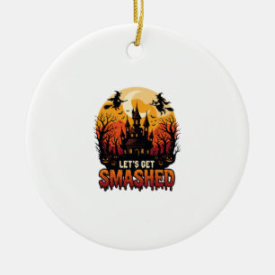 Ornamento De Cerâmica Deixe-se Esmagar no Castelo Assombrado de Hallowee