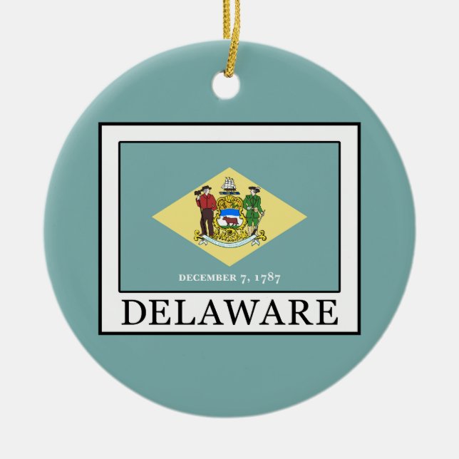 Ornamento De Cerâmica Delaware (Frente)