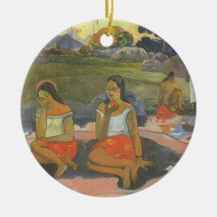 Ornamento De Cerâmica Delicioso sonolência de Paul Gauguin, Vintage Art