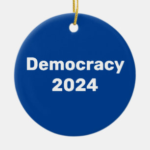 Ornamento De Cerâmica Democracia 2024 Eleição Presidencial