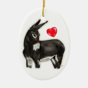 Ornamento De Cerâmica Demure Donkey Memorial Keepape
