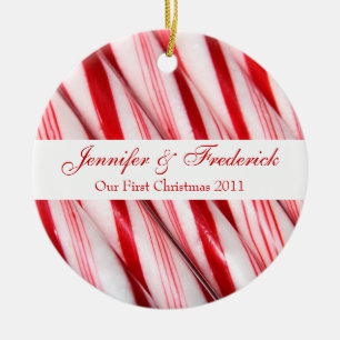 Ornamento De Cerâmica Denominação Candy Canes