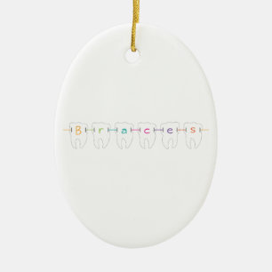 Ornamento De Cerâmica Dentes das cintas