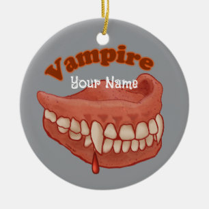 Ornamento De Cerâmica Dentes de Vampiro Antigos