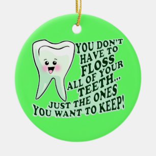 Ornamento De Cerâmica Dentista