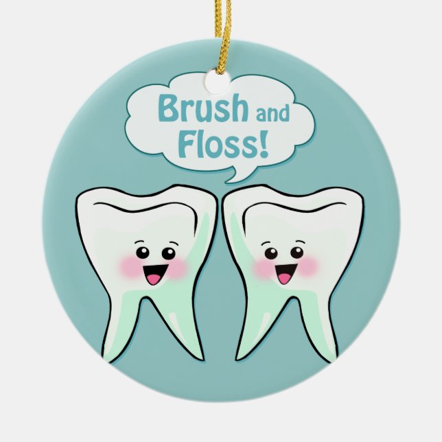 Ornamento De Cerâmica Dentista (Frente)