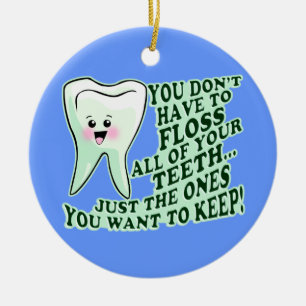 Ornamento De Cerâmica Dentista