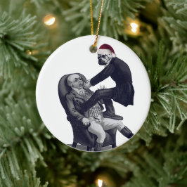 Ornamento De Cerâmica Dentista de Natal engraçado