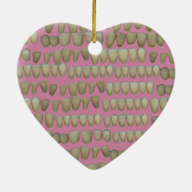 ORNAMENTO DE CERÂMICA DENTISTA DENTISTA ORTODÔNICA ROTTEN DENTISMO BOCA (Verso)