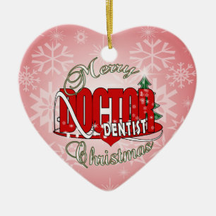ORNAMENTO DE CERÂMICA DENTISTA DO NATAL