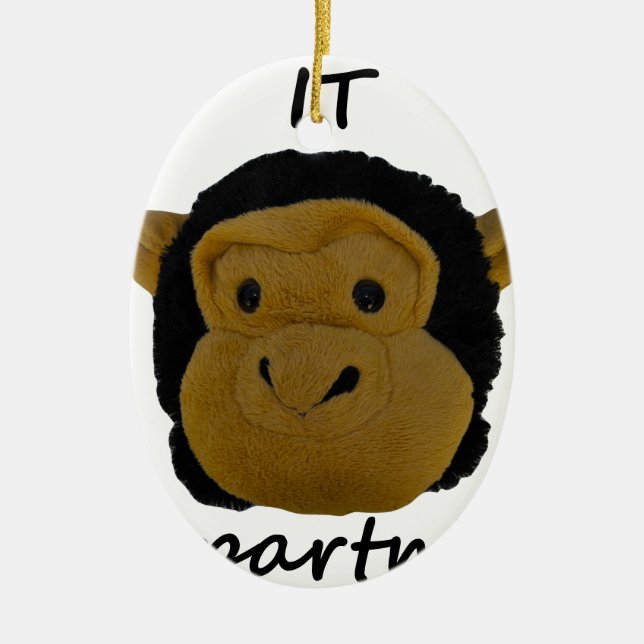 Ornamento De Cerâmica Departamento de TI (Frente)