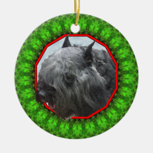 Ornamento De Cerâmica DES Flandres Howliday feliz de Bouvier