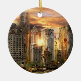 Ornamento De Cerâmica Desastre - Chicago, IL - Tenho que passear com o c