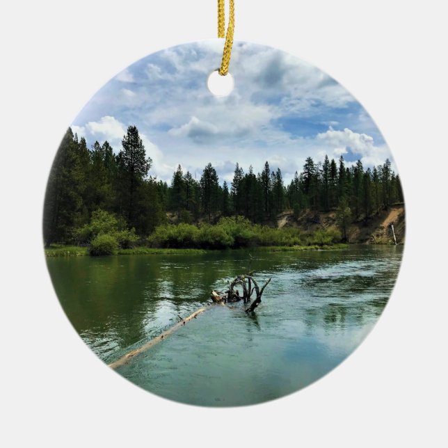 Ornamento De Cerâmica Deschutes River, Oregon (Frente)