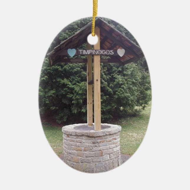 Ornamento De Cerâmica desejo bem (Frente)