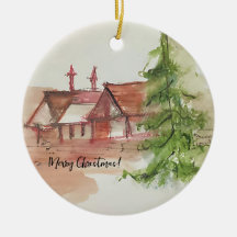 Desenho de aquarela original