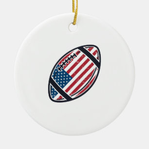 Ornamento De Cerâmica Desenho Vetorial Vintage de Futebol Americano Patr