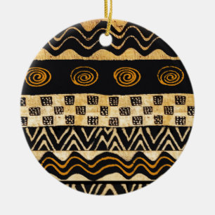 Ornamento De Cerâmica Desenho Xamânico Tribal Africano