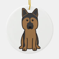 Desenhos animados do cão de german shepherd