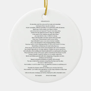ORNAMENTO DE CERÂMICA DESIDERATA MAX ERHMANN ORNAM