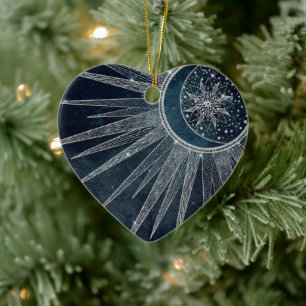 Ornamento De Cerâmica Design azul de Mandala