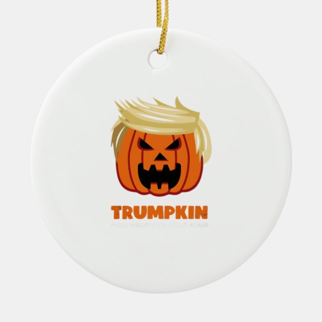 Ornamento De Cerâmica Design Clássico Trumpkin (Frente)