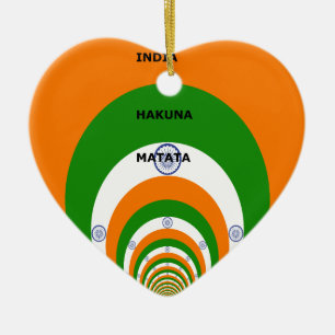 Ornamento De Cerâmica Design com "Hakuna Mat"